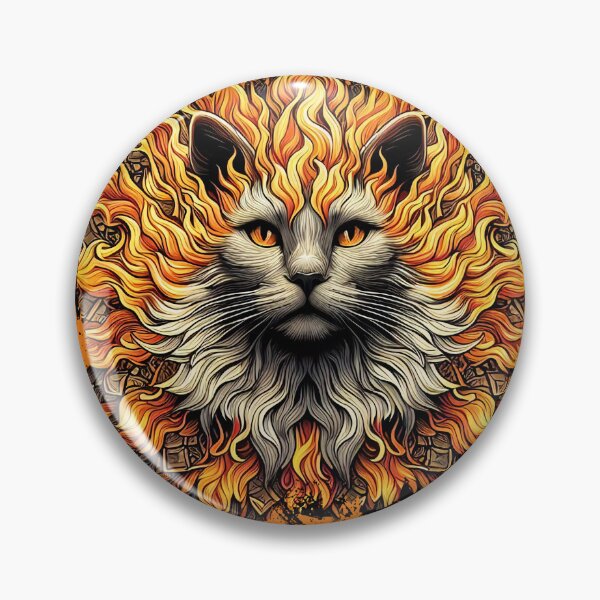 Item preview, Fiery Inferno Cat designed and sold by Nostalgia Busters.