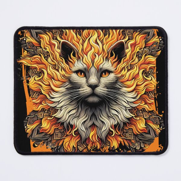 Item preview, Fiery Inferno Cat designed and sold by Nostalgia Busters.
