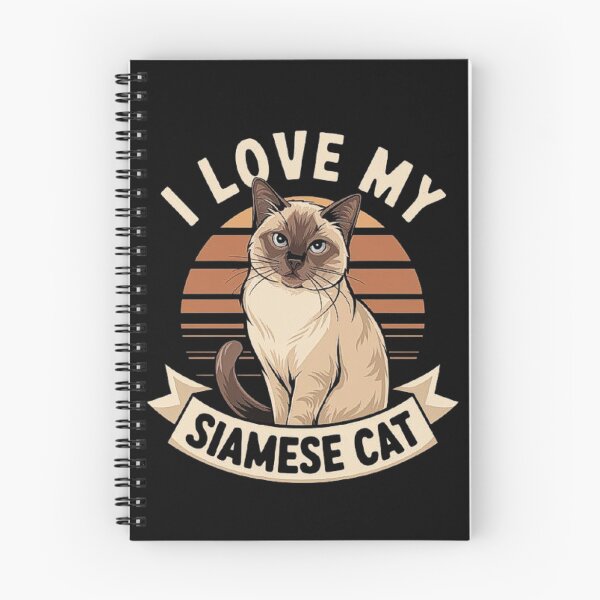 Item preview, I Love My Siamese Cat - Cute Cat Lover Illustration designed and sold by love3617.