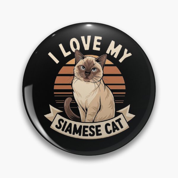 Item preview, I Love My Siamese Cat - Cute Cat Lover Illustration designed and sold by love3617.
