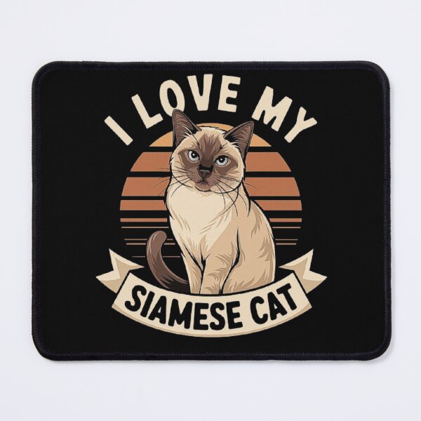 Item preview, I Love My Siamese Cat - Cute Cat Lover Illustration designed and sold by love3617.
