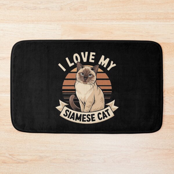 Item preview, I Love My Siamese Cat - Cute Cat Lover Illustration designed and sold by love3617.