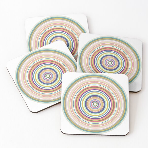 Item preview, rainbow gradient circle art designed and sold by rachelbubble.
