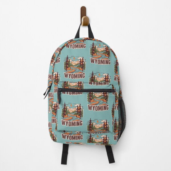 Item preview, Wyoming - Vintage Sunset - Travel Badge designed and sold by Amazing States of America.