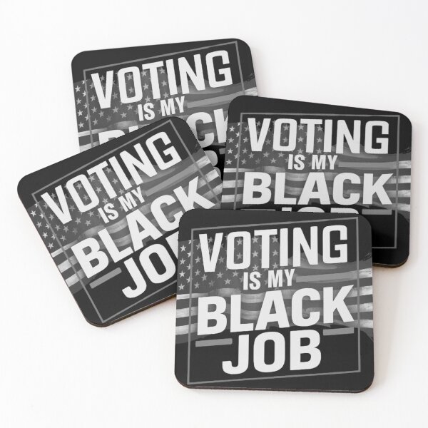 Item preview, Voting Is My Black Job Vintage American Flag designed and sold by Print_Fuse.
