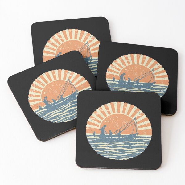 Item preview, Vintage Shrimp Boat Design - Distressed Sunset designed and sold by Inspius.