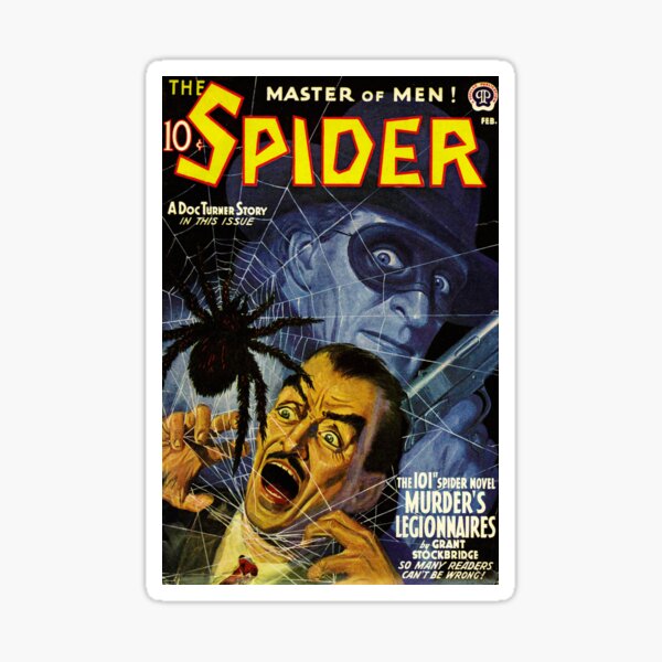 Item preview, THE SPIDER FEB 1940 PULP COVER designed and sold by PrecodeJunkie.