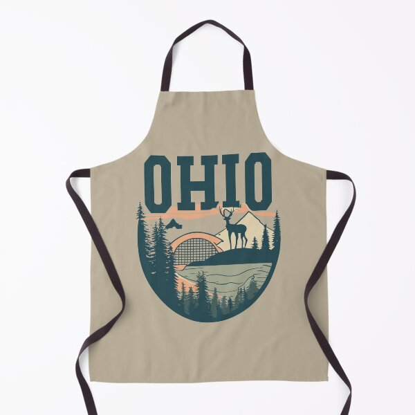 Item preview, Ohio - Vintage Sunset - Travel Stickers designed and sold by Amazing States of America.