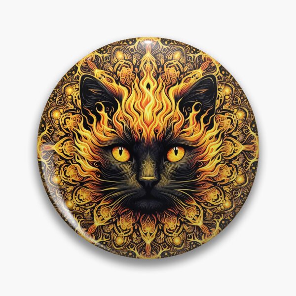 Item preview, Inferno Kitty Mandala designed and sold by Nostalgia Busters.