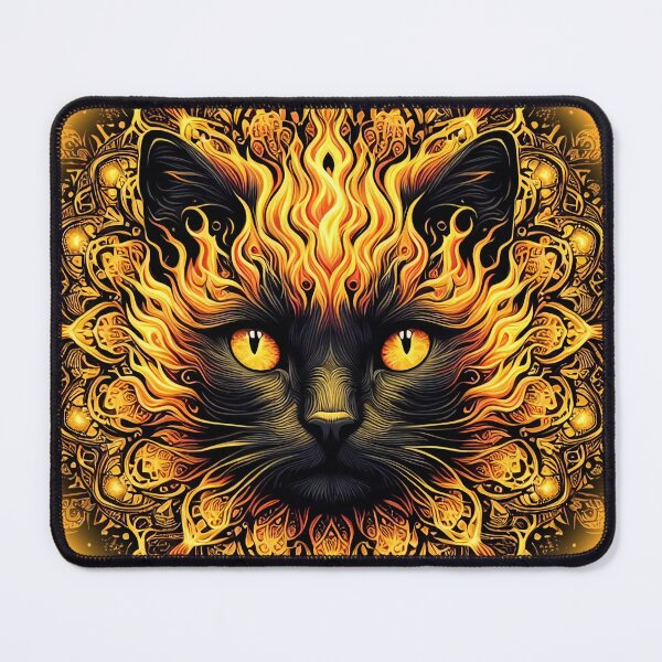 Item preview, Inferno Kitty Mandala designed and sold by Nostalgia Busters.