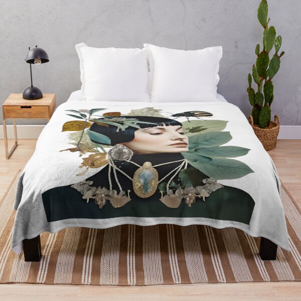 Item preview, Enigmatic Nature Symphony - Artistic Collage with Butterflies & Foliage designed and sold by MiszungART.