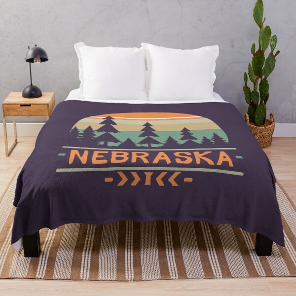 Item preview, Nebraska - Vintage Sunset - Travel Stickers designed and sold by Amazing States of America.