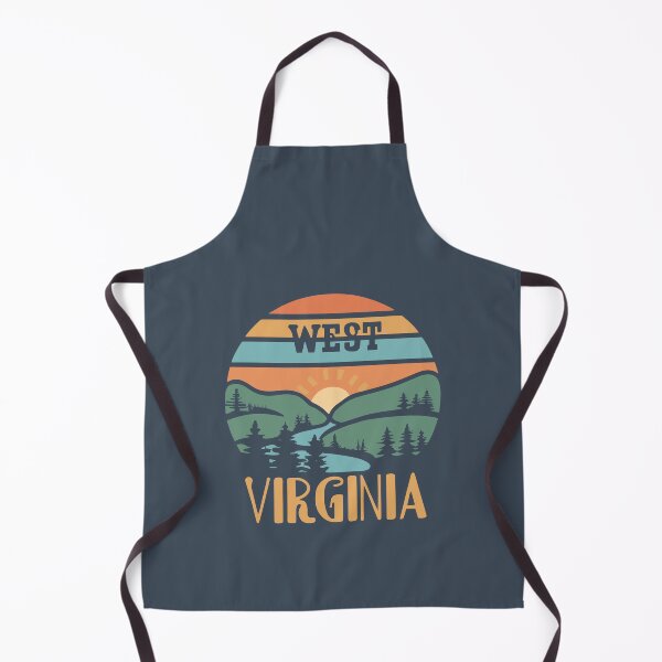 Item preview, West Virginia - Vintage Sunset - Colorful Illustration designed and sold by Amazing States of America.