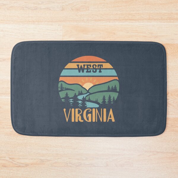Item preview, West Virginia - Vintage Sunset - Colorful Illustration designed and sold by Amazing States of America.