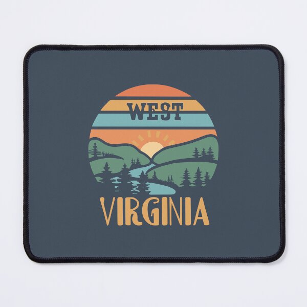 Item preview, West Virginia - Vintage Sunset - Colorful Illustration designed and sold by Amazing States of America.