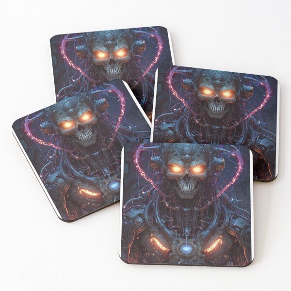 Item preview, Cyberpunk Skeletal Psycho - Sci Fi Art concept designed and sold by Delerat7.