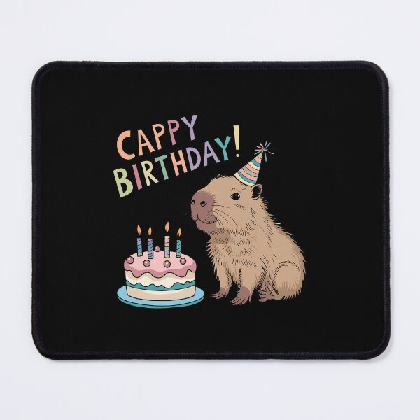 Item preview, Cappy Capy Birthday Capybara Kawaii designed and sold by These_Prints.