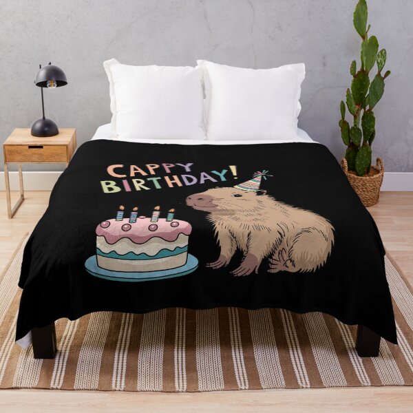 Item preview, Cappy Capy Birthday Capybara Kawaii designed and sold by These_Prints.