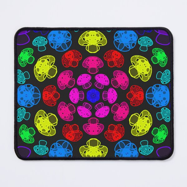 Item preview, Cursed Kaleidoscope - Pink Rainbow Mushrooms designed and sold by FinapplePudding.