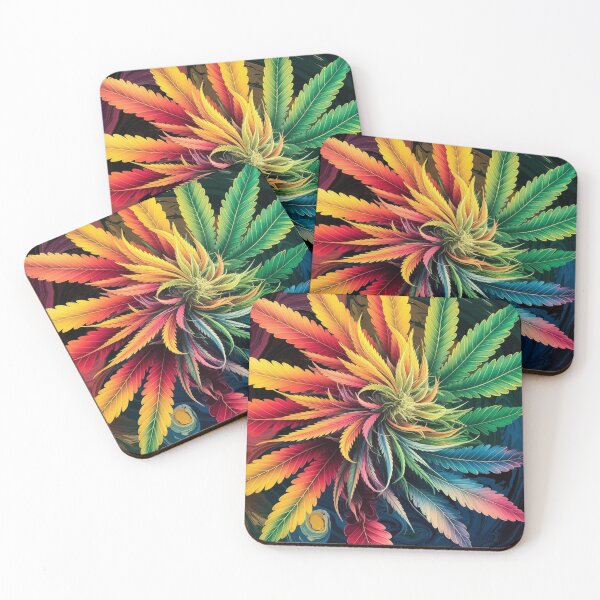 Item preview, Vibrant Colorful Marijuana Pot Leaves - 420 Friendly designed and sold by JLEmporium.