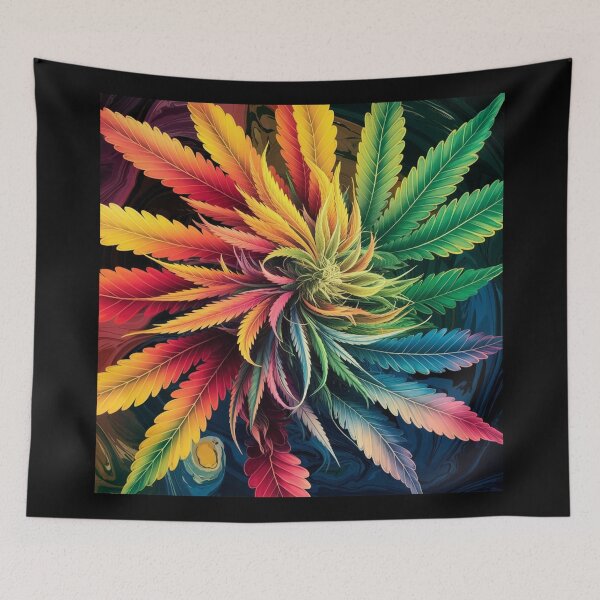 Item preview, Vibrant Colorful Marijuana Pot Leaves - 420 Friendly designed and sold by JLEmporium.