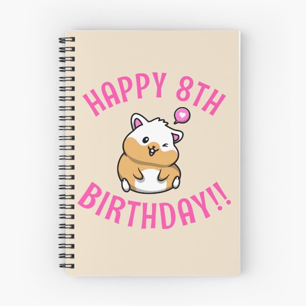 Item preview, Happy 8th Birthday Hamster designed and sold by JimDober.