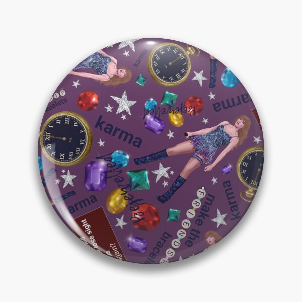 Item preview, Taylor Swift - Midnights era repeat print (purple) designed and sold by SonorousMaple.