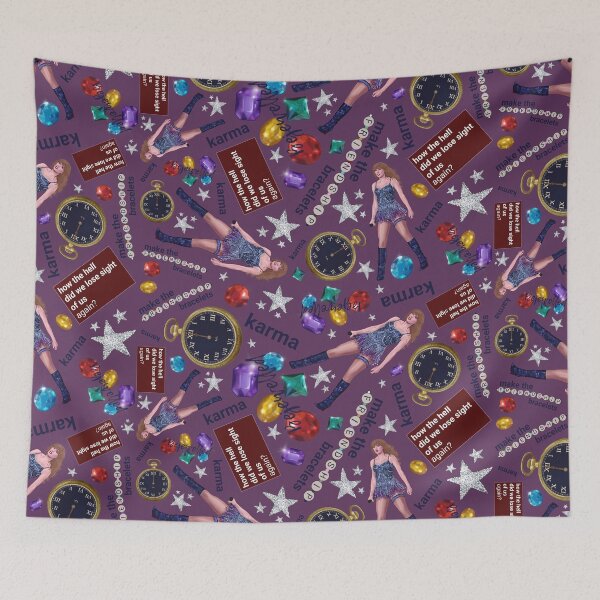 Item preview, Taylor Swift - Midnights era repeat print (purple) designed and sold by SonorousMaple.
