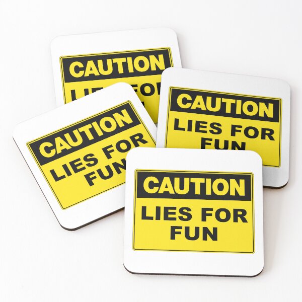 Item preview, Caution: Lies for Fun designed and sold by RuthandRose.