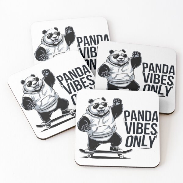 Item preview, Cool Panda Skater – Panda Vibes Only designed and sold by Petpixy.