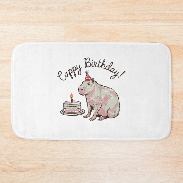 Item preview, Cappy Capy Birthday Capybara Kawaii  designed and sold by These_Prints.