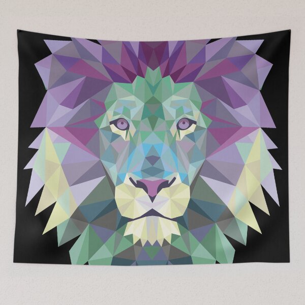 Item preview, Polygonal Lion designed and sold by criyoj.