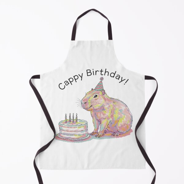 Item preview, Cappy Capy Birthday Capybara Kawaii  designed and sold by These_Prints.