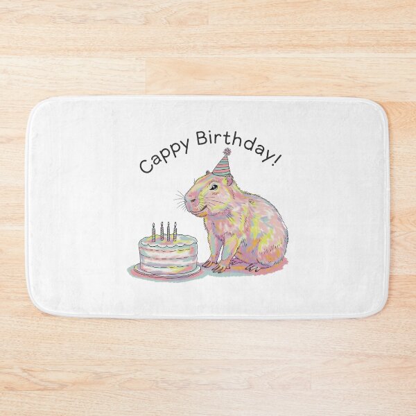 Item preview, Cappy Capy Birthday Capybara Kawaii  designed and sold by These_Prints.