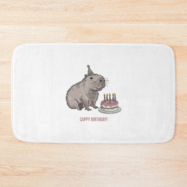 Item preview, Cappy Capy Birthday Capybara Kawaii  designed and sold by These_Prints.