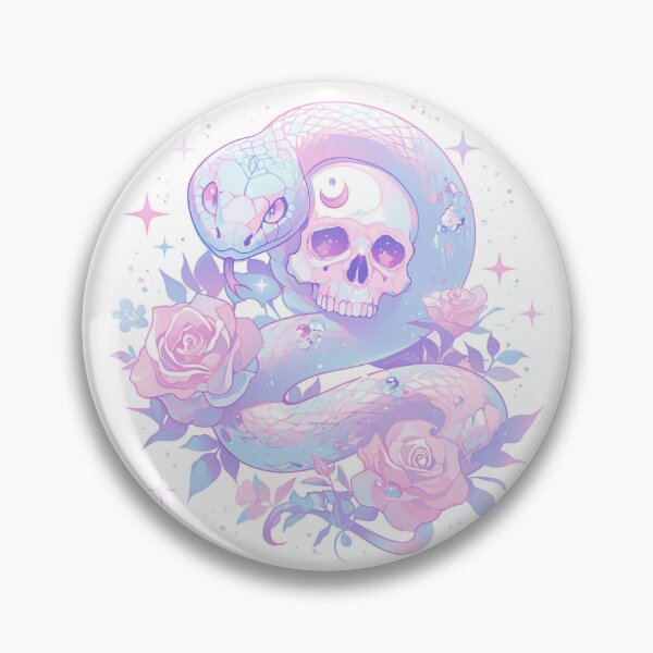 Item preview, Sparkly skull and snake designed and sold by MendaciousMina.