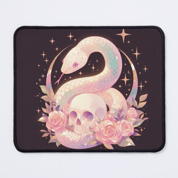Item preview, Sparkly skull and snake designed and sold by MendaciousMina.
