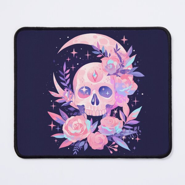 Item preview, Sparkly skull and moon designed and sold by MendaciousMina.