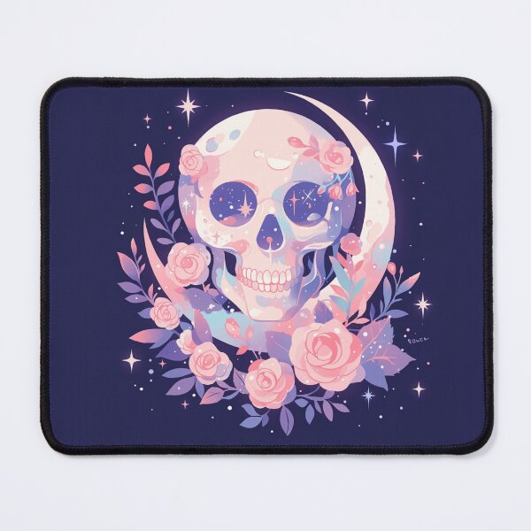 Item preview, Sparkly skull and moon designed and sold by MendaciousMina.