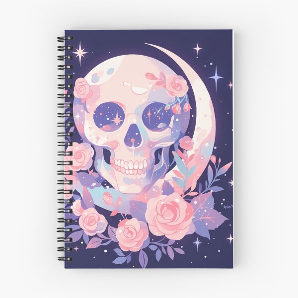 Item preview, Sparkly skull and moon designed and sold by MendaciousMina.