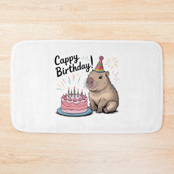 Item preview, Cappy Capy Birthday Capybara Kawaii  designed and sold by These_Prints.