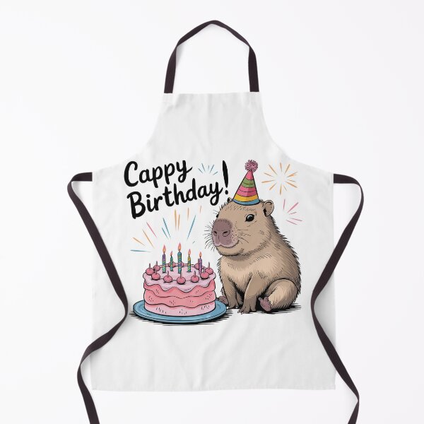 Item preview, Cappy Capy Birthday Capybara Kawaii designed and sold by These_Prints.