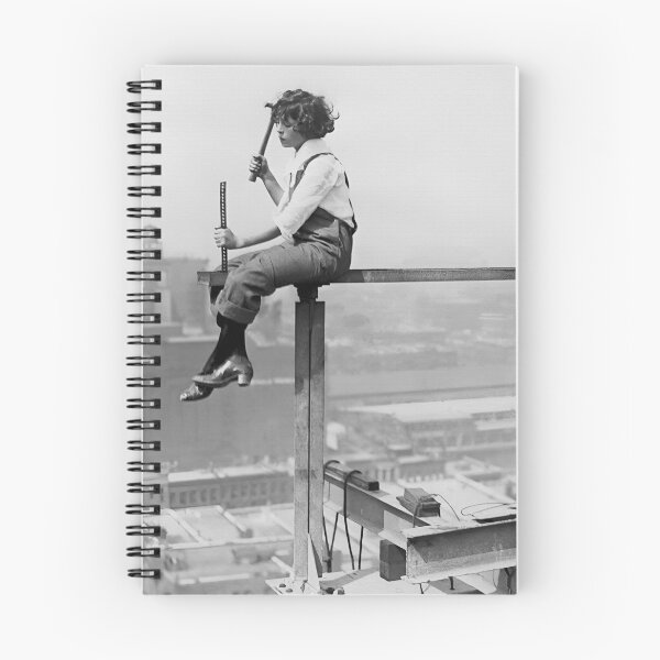 Item preview, Woman Iron Girder, Vintage Black and White Old Photo designed and sold by modernretro.