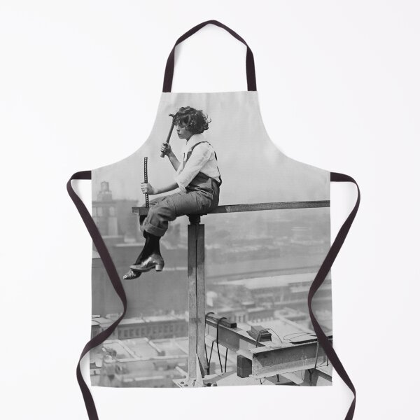 Item preview, Woman Iron Girder, Vintage Black and White Old Photo designed and sold by modernretro.