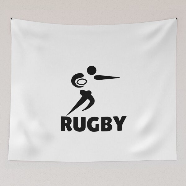 Item preview, RUGBY (2) - BLACK designed and sold by ArtsyCity.