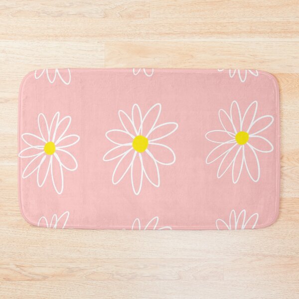 Item preview, Daisies on pink background original artwork designed and sold by TemptingBlue.