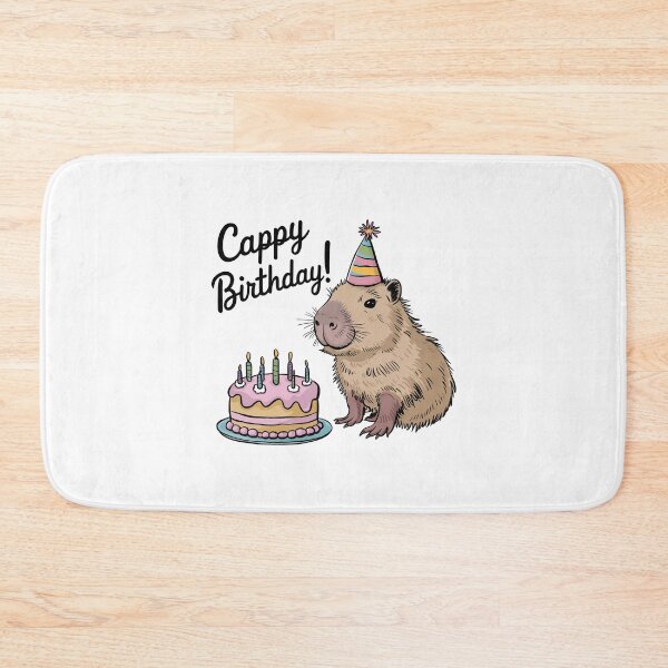 Item preview, Cappy Capy Birthday Capybara Kawaii  designed and sold by These_Prints.