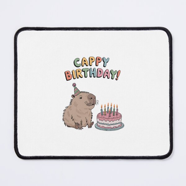 Item preview, Cappy Capy Birthday Capybara Kawaii designed and sold by These_Prints.