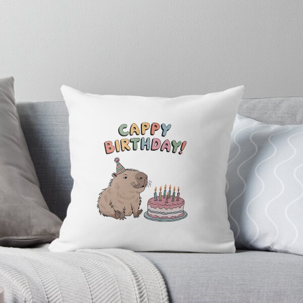 Item preview, Cappy Capy Birthday Capybara Kawaii  designed and sold by These_Prints.