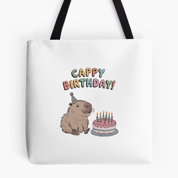 Item preview, Cappy Capy Birthday Capybara Kawaii  designed and sold by These_Prints.